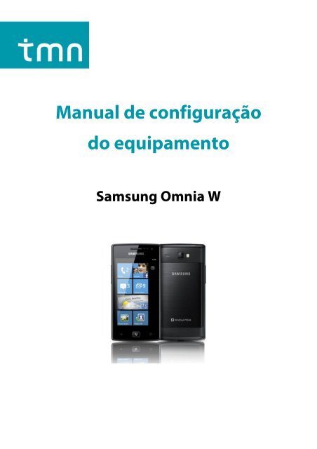 Configuração Samsung Omnia W - Tmn