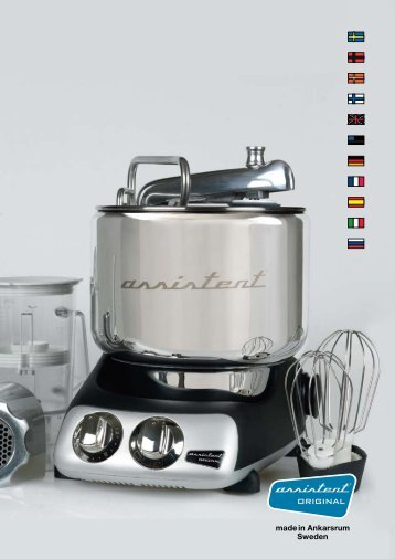 made in Ankarsrum Sweden - Assistent Original Mixer