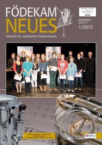 FN Ausgabe 1-13 - Musikverband FÃ¶dekam Ostbelgien