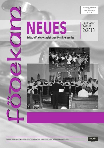 FN Ausgabe 2-10 - Musikverband FÃ¶dekam Ostbelgien VOG