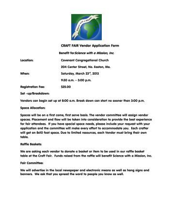 vendor application form