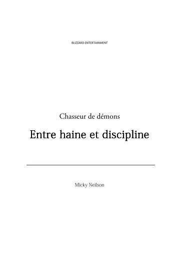 Entre haine et discipline haine et discipline haine et discipline