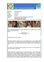 verslag vergadering 03/09/2012 - Rotary Hasselt-Herckenrode: Start