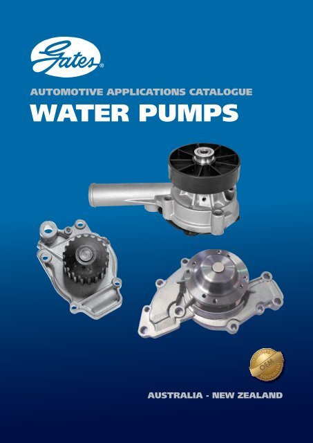 Automotive applications catalogue water pumps - Gates Corporation