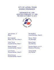 Zoning Ordinance PDF - City of Lufkin