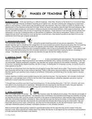 Phases of Teaching - Descriptor - North Coast Beginning Teacher ...