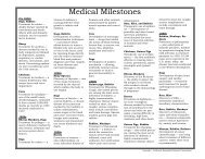 Medical Milestones - California Biomedical Research Association