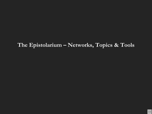 analyzing and visualizing correspondence networks for browsable ...