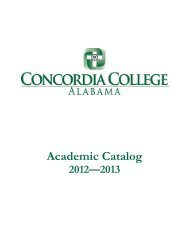 Academic Catalog - Concordia College