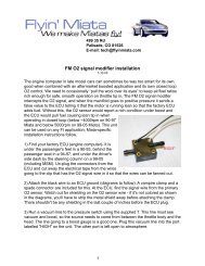 FM O2 signal modifier installation - Flyin