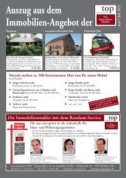 Auszug aus dem Immobilien-Angebot der Juni / Juli ... - top-conception