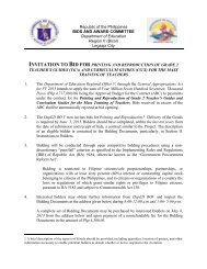 Invitation to Bid for Printing and Reproduction of ... - DepEd RO-5