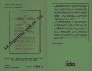 Ediciones del IDES NÂº 1, La argentina que no fue