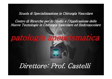 patologia aneurismatica patologia aneurismatica