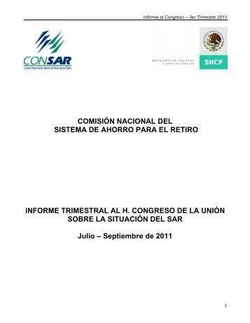 Trimestre 3-2011 - Consar