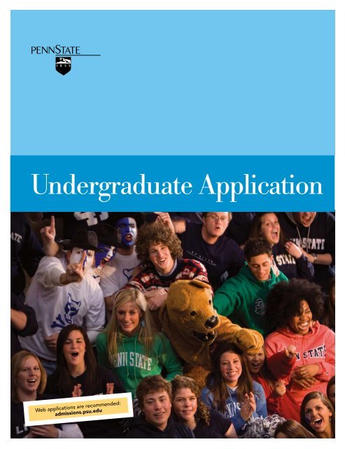 Undergraduate Application - Penn State Schuylkill - Penn State ...