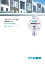 Contadores de agua divisionarios - Zenner