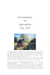 The Untold Story Of Adam and Eve Cain â Abel - Kudzu