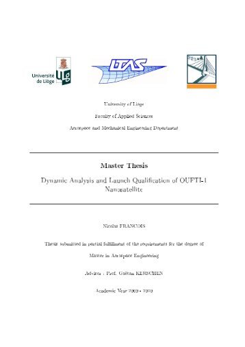 Master Thesis - OUFTI-1