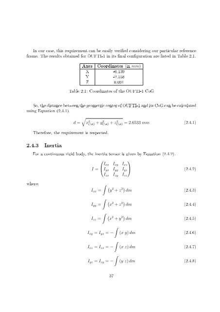 Master Thesis - OUFTI-1