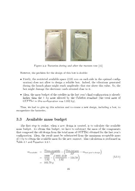 Master Thesis - OUFTI-1