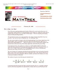 Pick a Digit, Any Digit One of the most amazing ... - Simon Plouffe