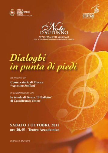 Dialoghi in punta di piedi - Conservatorio Steffani