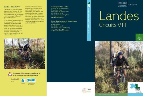 Circuits VTT - Conseil général des Landes