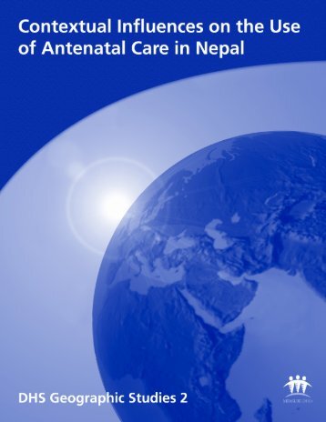 Contextual Influences on the Use of Antenatal Care ... - Measure DHS