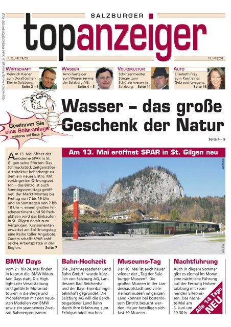 Wasser â€“ das groÃŸe Geschenk der Natur - Top Anzeiger