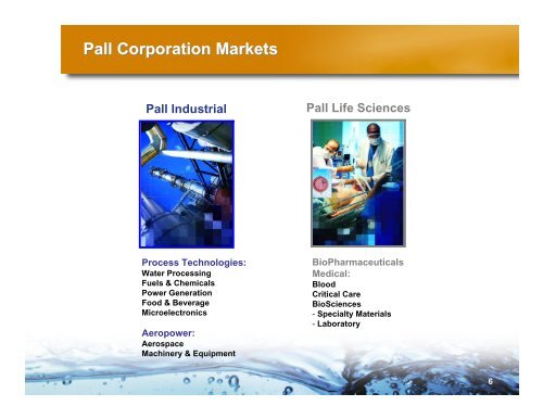 UBS Life Sciences Conference 2005 - Pall Corporation (PLL)