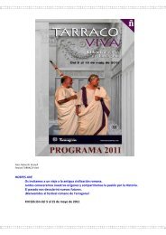 tarraco viva - ceipac - Universitat de Barcelona