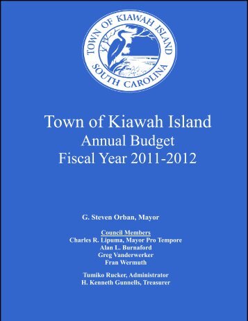 2011-2012 Budget Book - Town of Kiawah Island