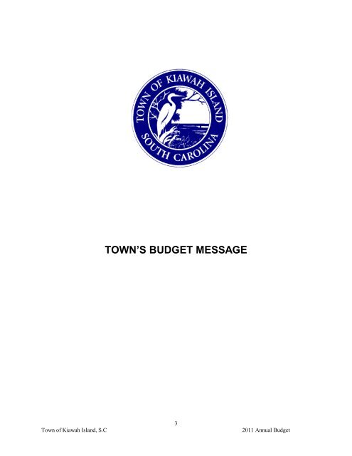 2011-2012 Budget Book - Town of Kiawah Island