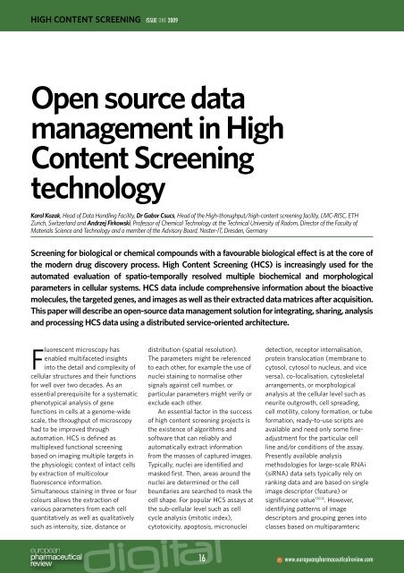 Real time PCR - European Pharmaceutical Review