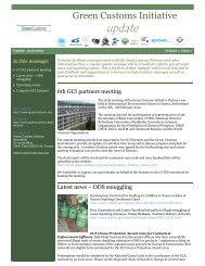 Issue 1 - Green Customs Initiative