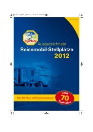 Ausgezeichnete Reisemobil-Stellplätze - Top-Platz