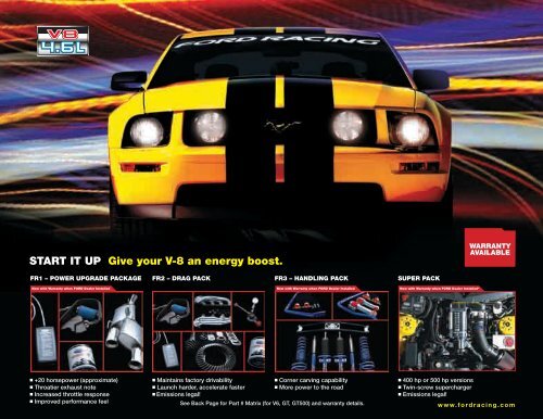 10398 Brochure.indd 1 1/9/08 2:47:51 PM - Ford Racing Parts