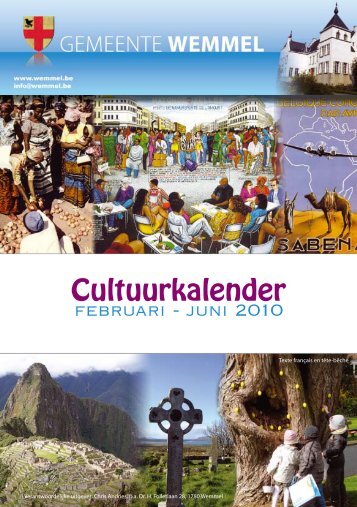 Cultuurkalender - De Gemeente Wemmel