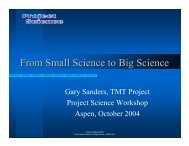 From Small Science to Big Science - Project Science