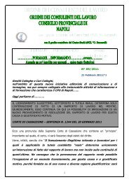 NÂ° 9/2011 - Ordine CDL Napoli