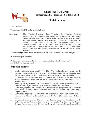 OCR Document - De Gemeente Wemmel