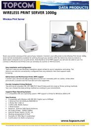 WIRELESS PRINT SERVER 1000g - Topcom Nederland