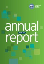 2009 Annual Report - The Entertainment Software Association