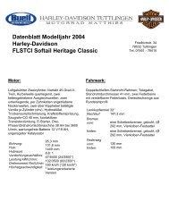 Softail Heritage Classic / Datenblatt - Technische Daten - Harley ...