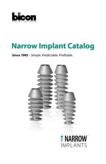 Narrow Implant Catalog - Bicon