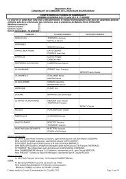 Compte-rendu du Conseil Communautaire du 21 juillet 2011 Page 1 ...