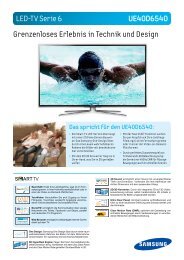 LED-TV Serie 6 UE40D6540 Grenzenloses ... - HEIMHIFI.COM