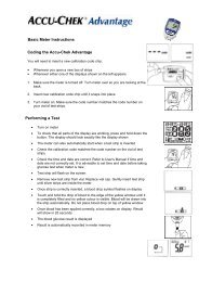 AC Advantage Basic Meter Instructions - Accu-Chek