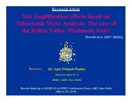 Site Amplification effects based on Teleseismic Wave ... - METNET